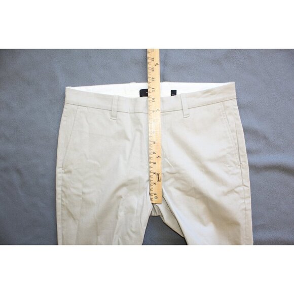 Vince Griffith Chino Men's Pant Slim Fit Twill Flat Front British Khaki Size 32 - Picture 4 of 10